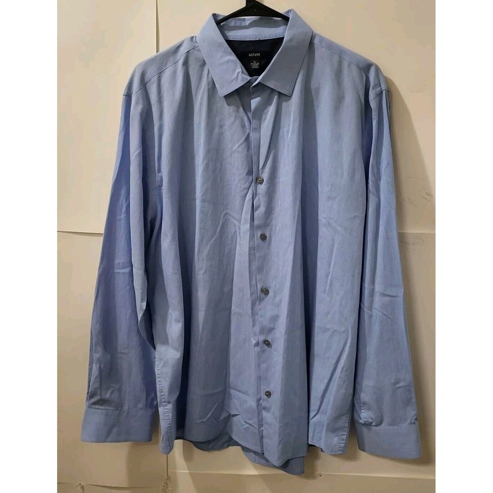 Alfani Mens  Dress Shirts Light Blue Size‎ XL